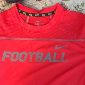 Nike Vibrant Salmon Football Tee